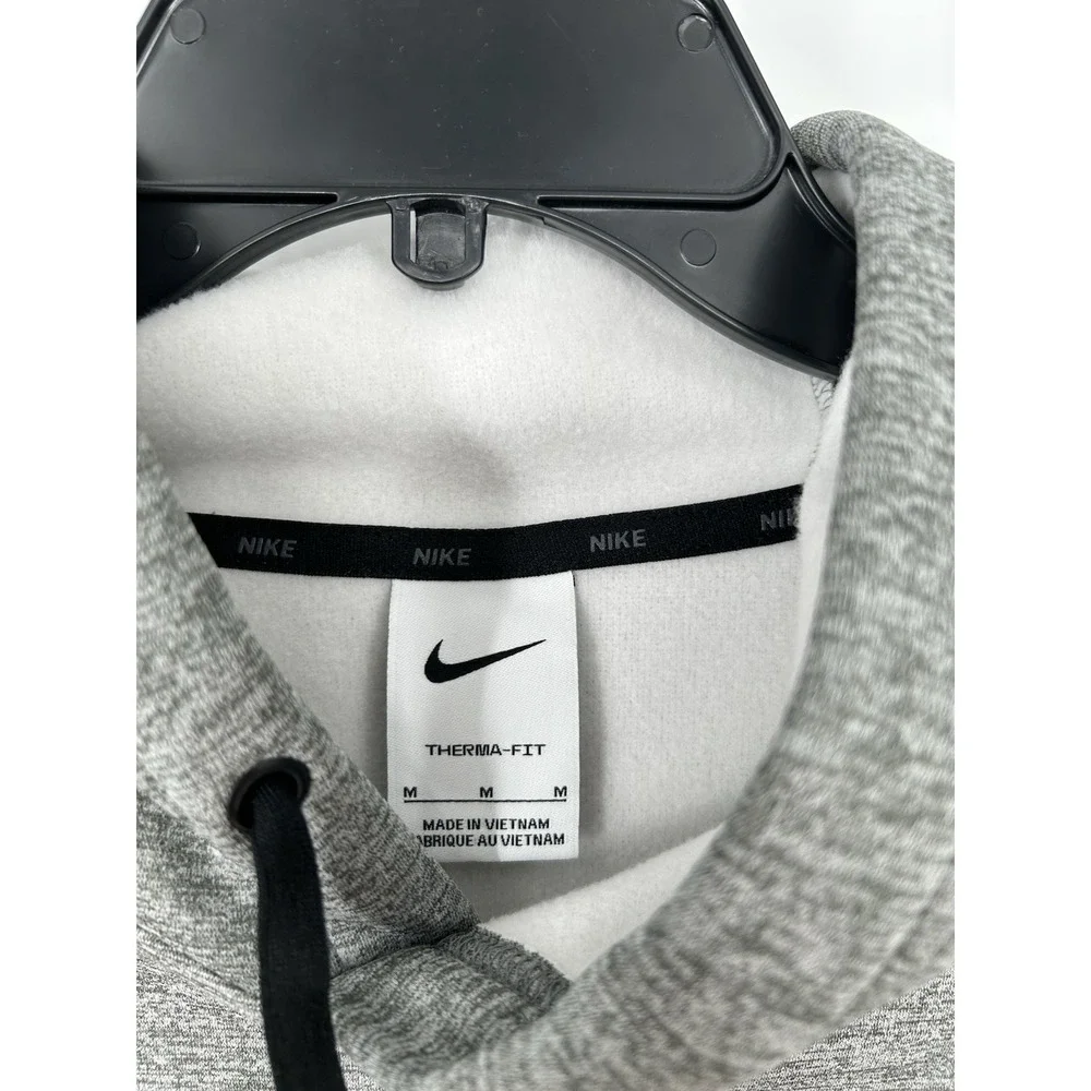 Nike Fitness Therma Fit Hoodie Sweatshirt Big Swoosh Graphic‎ DQ5401-063 Medium